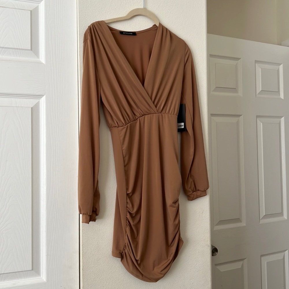 Stylive mocha dress